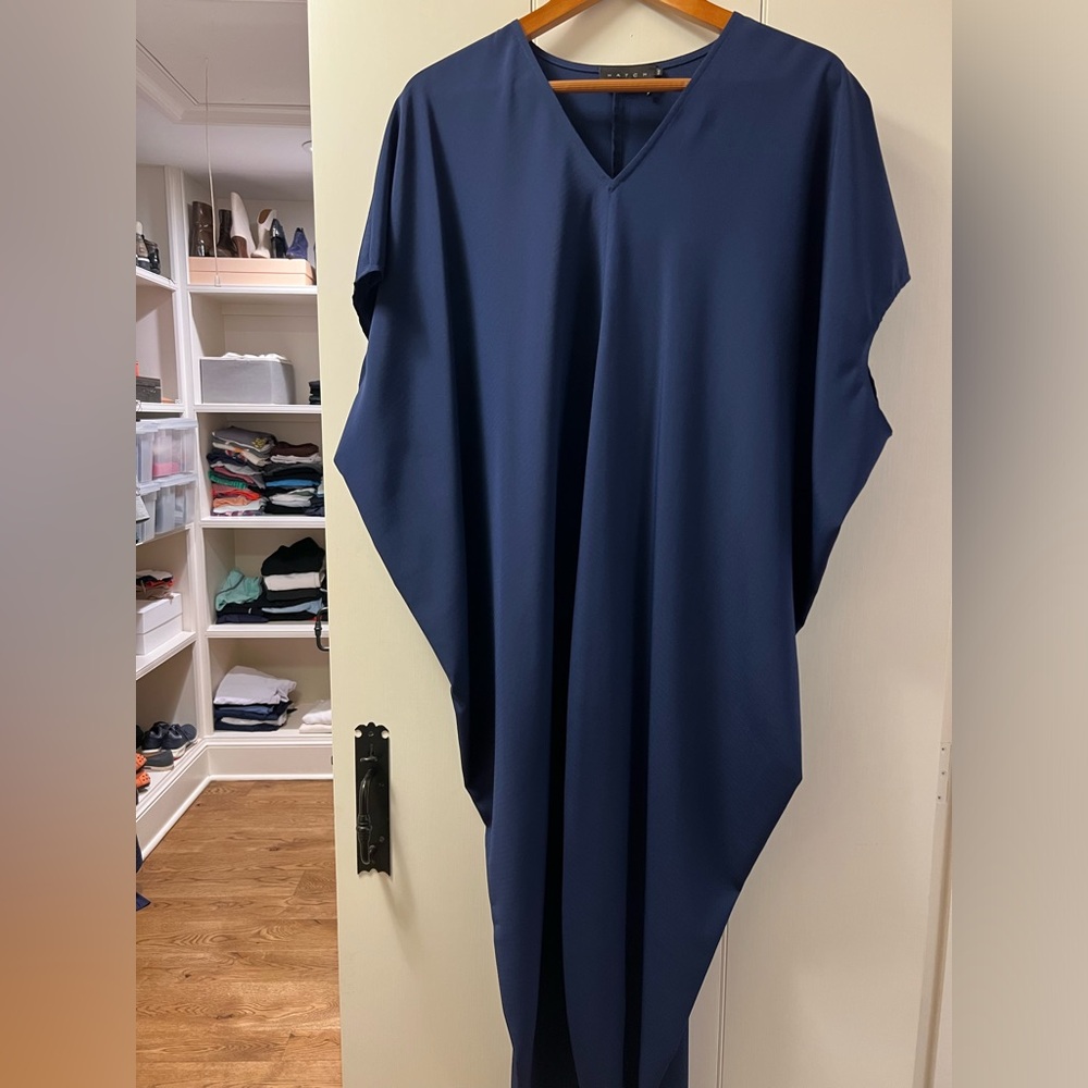 HATCH maxi silk dress o/s